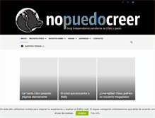 Tablet Screenshot of nopuedocreer.com